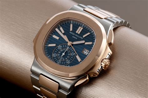 patek philippe nautilus chronograph rose gold black dial watch 5980|patek philippe watch 5980.